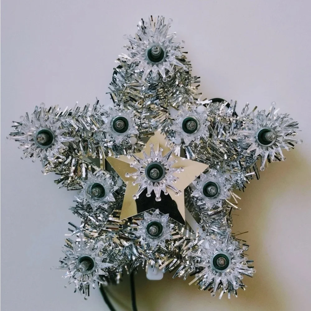 Silver Star Tree Topper - Picture 2 of 2